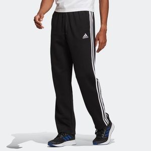 Adidas - Men’s Primegreen Essentials Warm-Up Open Hem 3-Stripes Track Pants